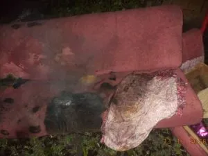 В Наровле на пожаре бдительная соседка  помогла спасти  пенсионерку