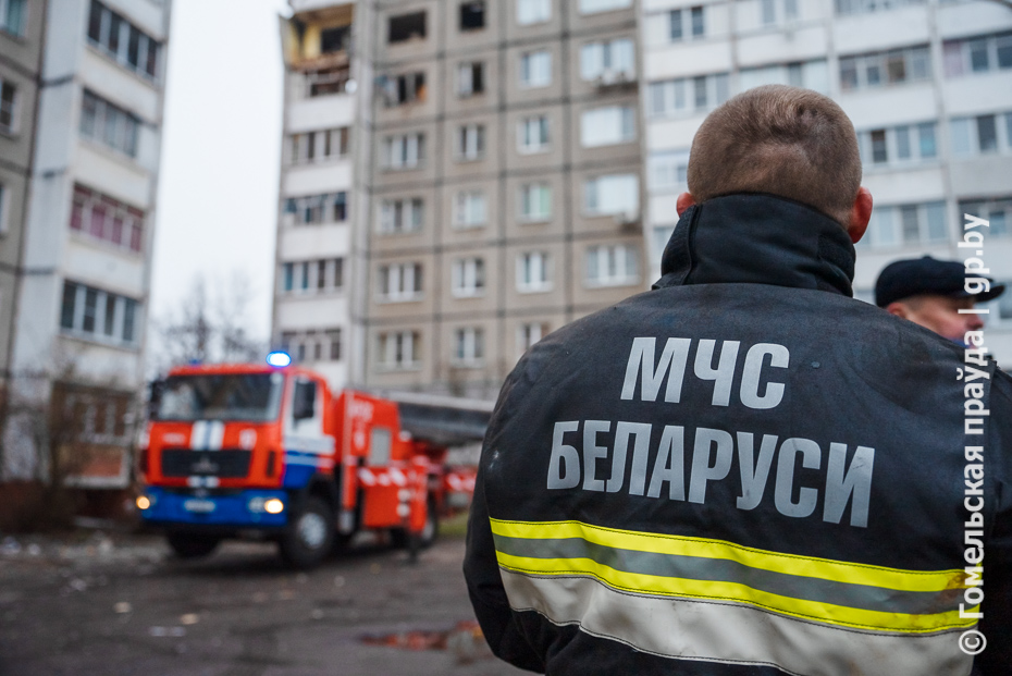  Ликвидация последствий взрыва: работа МЧС на месте ЧП в Гомеле.