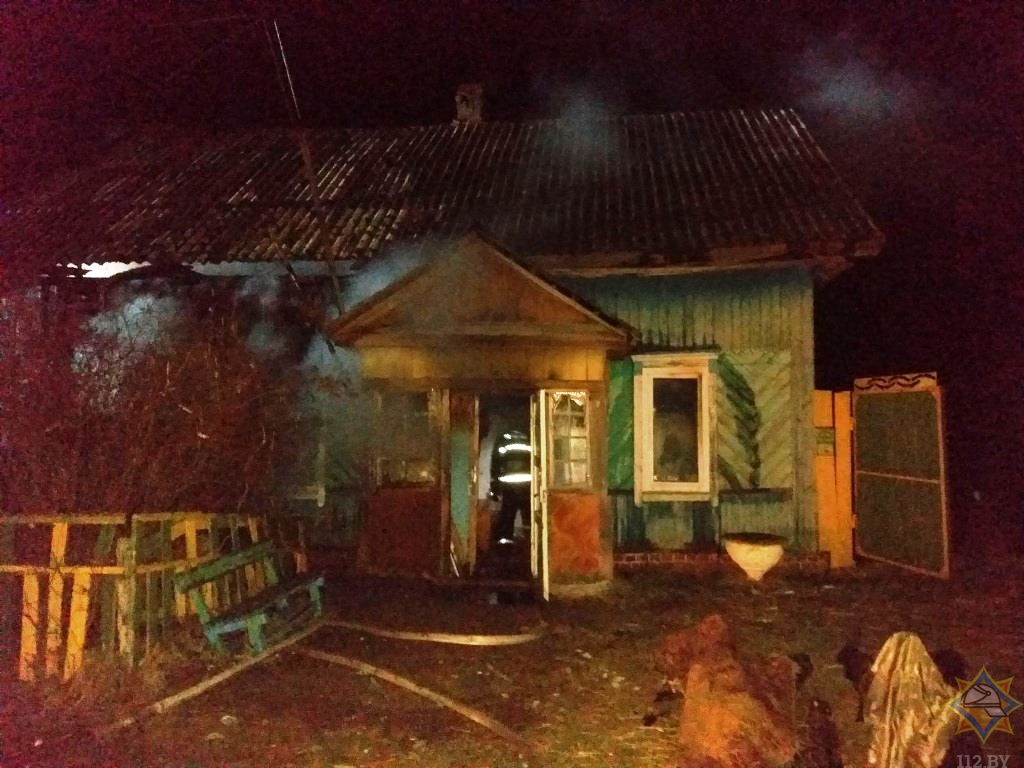 пожар в Рогачевском районе