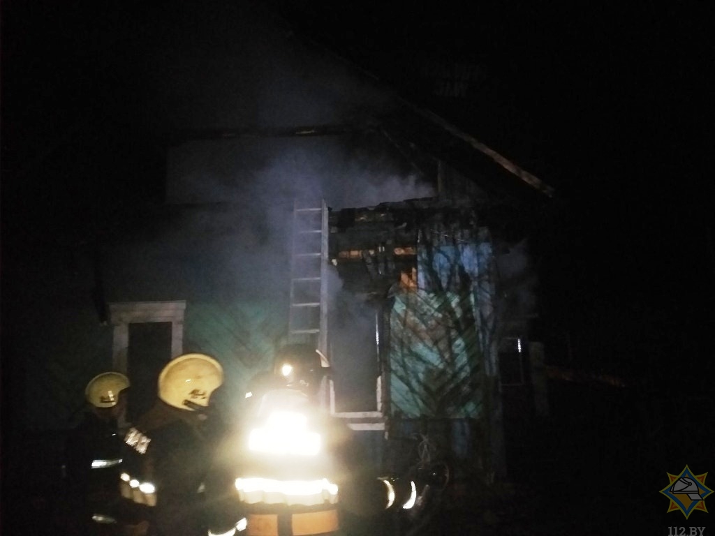 пожар в Рогачевском районе