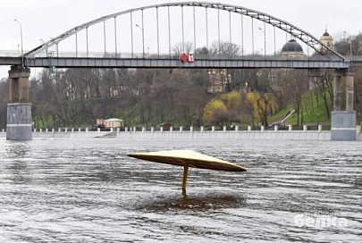 В Гомеле ушел под воду центральный пляж