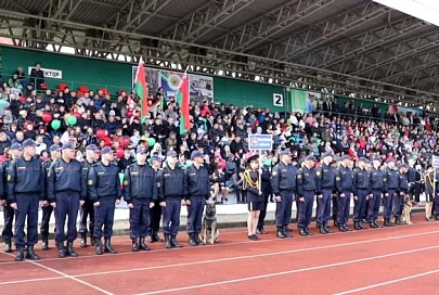 В Речице проходят республиканские соревнования сотрудников Департамента охраны Беларуси
