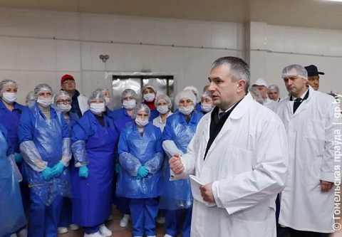 Обеспеченность хозяйств и объемы загрузки: серьезный разговор Ивана Крупко на Жлобинском мясокомбинате