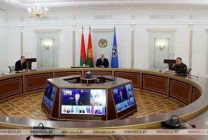 Лукашенко принял участие во внеочередной сессии Совета коллективной безопасности ОДКБ