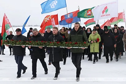 Финал республиканской акции "Символ единства" состоялся на Кургане Славы