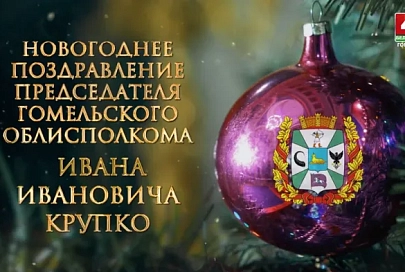 Поздравление руководства Гомельской области с Новым годом и Рождеством
