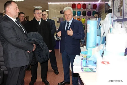 Помощник Президента Республики Беларусь – инспектор по Гомельской области Сергей Бартош посетил "СветлогорскХимволокно"