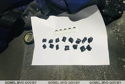 В Мозыре задержали наркокурьера. При себе у него было 17 свертков с опасным психотропным веществом
