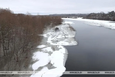 На реках Беларуси отмечаются колебания уровней воды с интенсивностью 1-16 см в сутки