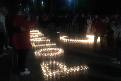 Накануне 9 мая в Рогачеве зажгли «Огонь Победы»