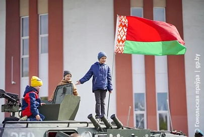 Жители Железнодорожного района Гомеля отметили День Победы