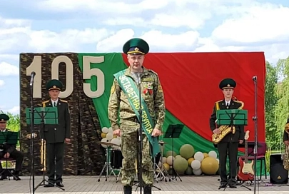 Ельск принял эстафету вдоль государственной границы Беларуси, посвященную 105-летию погранслужбы