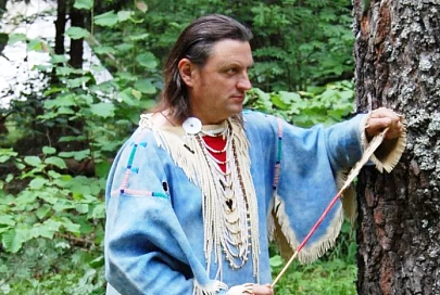 Сергей Красное Перо. В Гомельской области живет вождь краснокожих