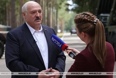 Лукашенко дал интервью телеканалу "Россия 1"