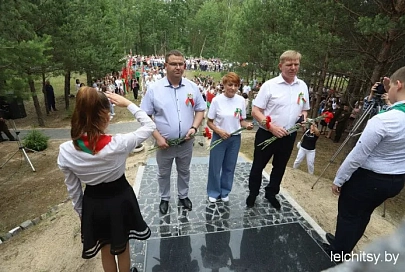 В Лельчицком районе ко Дню Независимости прошел автопробег и открыли зону «Рубеж» в память о военных событиях