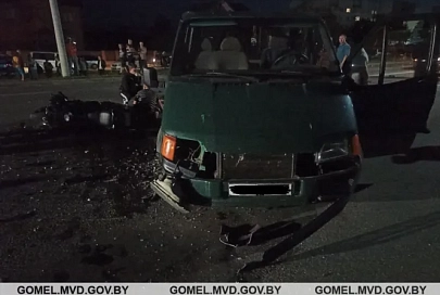 В Житковичах Форд сбил Хонду. Мотоциклист скончался на месте