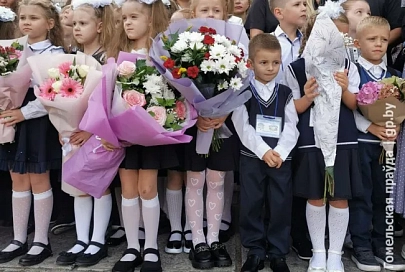 В средней школе №22 города Гомеля прошла торжественная линейка