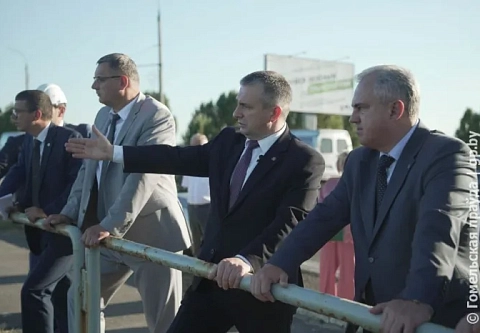 Новобелицкий путепровод в Гомеле отремонтирован на 75%
