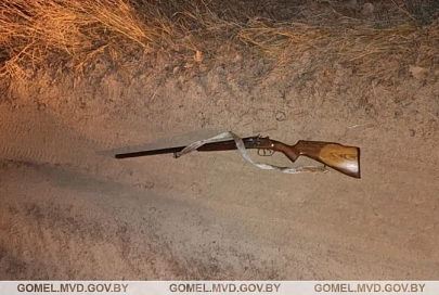 В Речицком районе милиционеры обезвредили нетрезвого мужчину с оружием