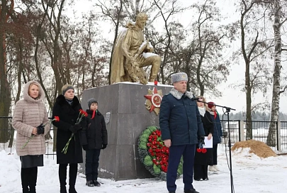 В Светлогорском районе прошла церемония перезахоронения останков погибших воинов