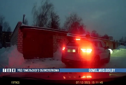 В Жлобине сотрудники ГАИ задержали пьяного водителя, который совершил ДТП и скрылся с места