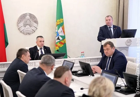 Стройка в Копаткевичах, судьба школьных обедов, бассейн в Хойниках – эти и другие вопросы обсуждены на аппаратном совещании облисполкома