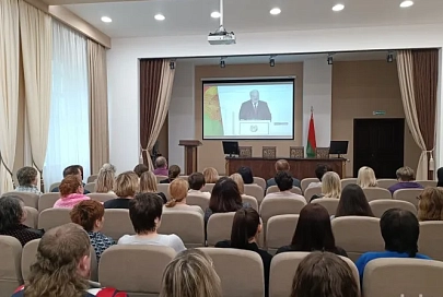 В ОАО «Гомельдрев» речь Президента на ВНС смотрели представители всех поколений заводчан