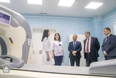 В Петриковской ЦРБ открыли кабинет компьютерной томографии