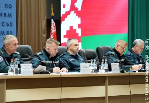 Быть готовыми ко всему: тренировка по обеспечению пожарного аварийно-спасательного отряда в условиях военного времени прошла на Гомельщине