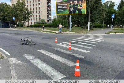 В Мозыре в ДТП пострадал велосипедист
