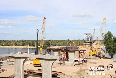 Вырисовываются первые очертания будущего моста через Припять в Мозыре