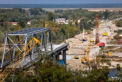 В Мозыре началось возведение опор реконструируемого моста через Припять