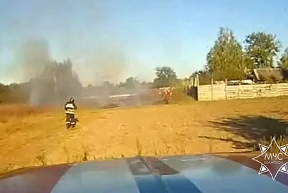 В Светлогорском районе пенсионер получил ожоги при тушении сухой растительности
