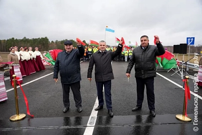 Движение прямо: под Гомелем после ремонта открыли транспортную развязку на пересечении трасс М-8 и М-10
