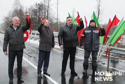 Ремонт за 60 дней: открыт мост через реку Салакуча, соединяющий Мозырский и Наровлянский районы