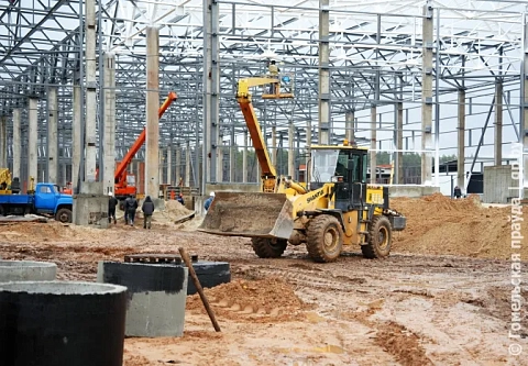 На контроле у губернатора: в восьми километрах от Гомеля продолжается строительство комплекса по обращению с ТКО
