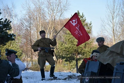 В Гомеле воссоздали победный бой 1943 года по освобождению города