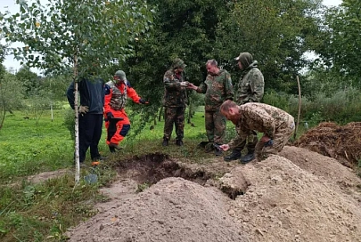 В Стрешине Жлобинского района перезахоронили останки мирных жителей, погибших от условий содержания в гетто