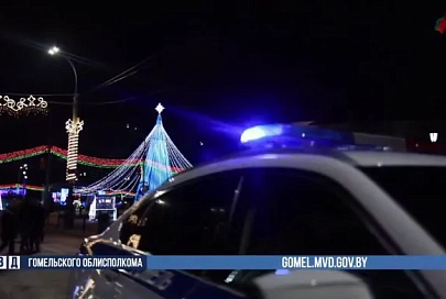 В новогоднюю ночь праздничные мероприятия в Гомеле посетили почти 16 тысяч человек