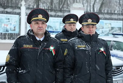 В Гомеле для нарядов милиции прошел торжественный инструктаж, приуроченный Дню Конституции
