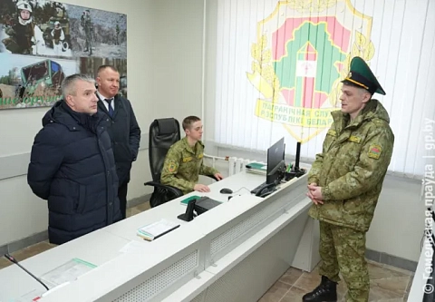 Служить с комфортом: новую погранзаставу в Наровле посетил Иван Крупко
