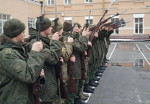 Курсанты БелГУТа готовятся к празднованию Дня Великой Победы 