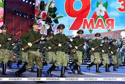 Генеральная репетиция военного парада прошла у стелы "Минск - город-герой"
