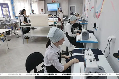Обновленный центр компетенций открыли в колледже бытового обслуживания в Гомеле