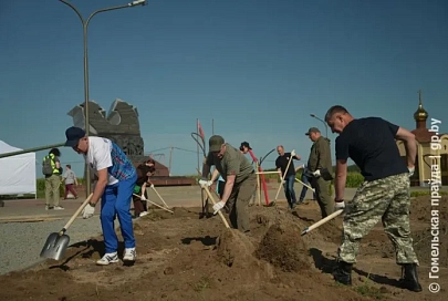 Общереспубликанский проект: руководство области работало на мемориальном комплексе «Багратион»