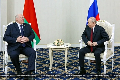 Лукашенко и Путин встретились в Бишкеке