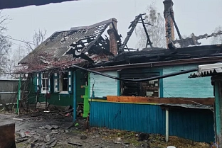 На пожаре в Ветке погиб пенсионер