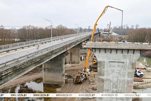 Строительство моста через реку Сож продолжается в Ветковском районе