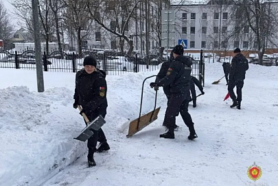 Судебные эксперты Гомельщины вышли на борьбу со снежной стихией