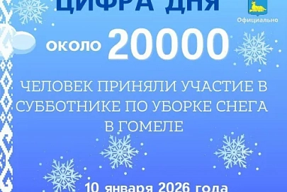 Итоги субботника по уборке снега в Гомеле